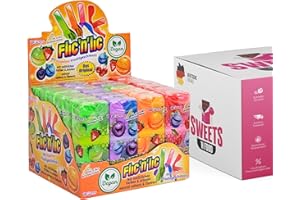 Flic'n'Lic Flicnlic Lollies - 24 Pieces in Display | Packed with Stylish SWEETS´N FOOD Packing Tape