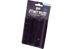 OXFORD PRODUCTS. Oxford BMX Freestyler Bike Stunt Foot Pegs Trick Nuts 3/8" Threaded Axle Black 110mm
