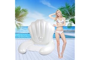 WIDISUN Inflatable Pool Float Chair, White Float Inflatable Lounge with Backrest, Colorful Water Chair for Pool, Lake, and Rivers, Swimming Pool Lounge for Adult, Girl, Boy, Woman, Man