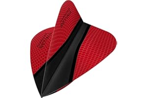 DARTS CORNER Harrows retina-x dardos – 10 juegos (30) – 100 micras Extra fuerte – Cometa, color rojo