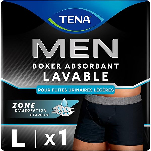 Boxer Absorbant Anti-fuite Pour Homme - Lavable, Réutilisable, En Coton Confortable, Lot De 3