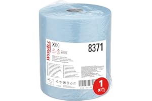 WypAll Panni WypAll X60 General Clean in rotolo grande 8371 - 1 rotolo grande da 500 panni a 1 velo, colore azzurro