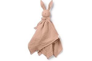 Elodie Details Schnuffeltuch, Schmusedecke, Baby Blinkie Schmusetuch aus 100% Öko-Tex & Bio-Baumwolle - Extraweicher & Waschbar - Kuscheltuch Schlaftier für Babys & Kleinkinder - Blushing Pink
