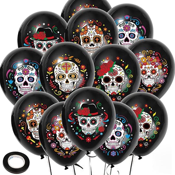 BOOMTOP Halloween Bastelset – 12 Schädel-Anhänger Mit Aufklebern, Bunt, Für Kinder Ab 3