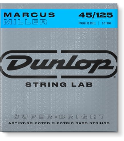 Corde Per Basso Dunlop Super Bright - Set 4 Corde In Acciaio Inox, Calibro .045-.105 - Foto 9