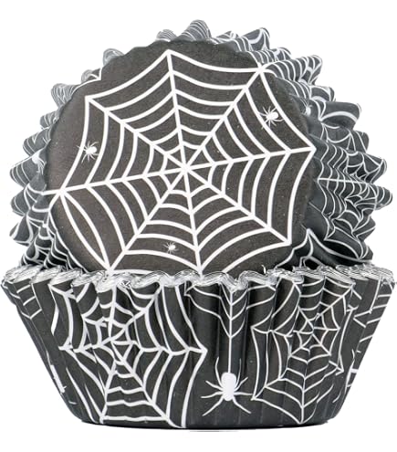 Anniversary House Halloween Cupcake-Topper Set – Geist, Kürbis & Mehr, Glitzernd, 12 Stück