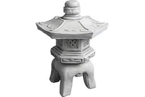 gartendekoparadies.de Top Model Massive Oki Gata Yukimi Lanterna in Pietra Giapponese Realizzata in Pietra colata Resistente al Gelo