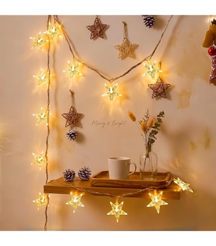 Magic Wand Christmas Light Controller – Wireless Remote With Musical LED Star, Plug-and-Play For String Lights & Decor