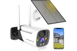 BEENOZO 2.5K Telecamera Wi-Fi Esterno Senza Fili,BEENOCAM 3MP Videocamera Sorveglianza Solare con 15000 mAh Batteria Visione Notturna Colori, Rilevamento Umano PIR, Conversazione a 2 Vie, Impermeabile IP66
