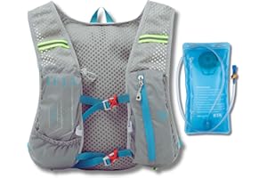 “Ifja Ultra-Light Running Hydration Vest for Men and Women Stay Hydrated with Our Innovative Hydration System and Reflective Design Perfect Hydration Backpack and Running Bag (2L Bladder)