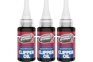 Syprin Huile de tête de rasage pour tondeuse à cheveux, tondeuse à cheveux, tondeuse - Huile de tête de rasage - 3 x