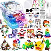 Kit Perles à Repasser 5 Mm – 48 Couleurs, 2 Boîtes, Planche, Papier à Repasser – Activité DIY Pour Enfants – Cadeau Créatif - 6