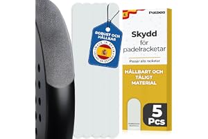 Palbea Transparent Skydd för Paddelracket- Paket om 1/2/3/5. | Grovt och Lätt Skydd för Paddelracketshuvud - Hållbart och Enk