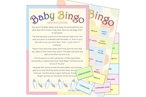 UK BABY SHOWER CO LTD Baby Shower Game - Baby Bingo - 20 Player