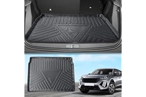 ECOZEN Per Peugeot 2008 2020-2025, tappetino per bagagliaio, antiscivolo, in gomma pieghevole, materiale TPE 3D Peugeot 2008 2020-2025