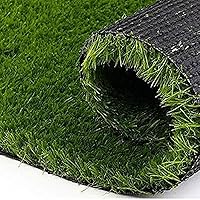Kuber Industries PVC Artificial Grass Standard Door Mat - 18"x 30", Green (Polyvinyl Chloride)