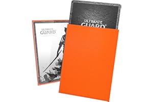 Ultimate Guard- Katana Sleeves Tamaño estándar Naranja (100) Fundas para Tarjetas, Color (UGD010898)