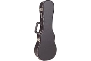 KINSMAN KUS10 - Estuche para ukelele soprano, color negro