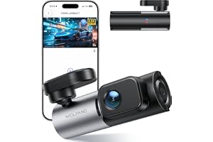 WOLFANG 2.5K Dash Cam Fram, Dashcam WiFi, Night Vision, WDR, 24H Parkeringsläge, 170° vidvinkel, G-Sensor, Rörelsedetektering