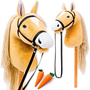CPJJ 1 Pièces Ballons de cheval baton, Ballons de hobby horse, bâtons gonflables de Cheval, bâton de Poney Gonflable pour Enfants de 37 Pouces