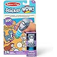 Melissa & Doug Sticker WOW!™ 24-Page Activity Pad and Sticker Stamper, 300 Stickers, Arts and Crafts Fidget Toy Collectible Character – Cat