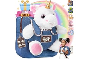 Naturally KIDS Backpack with Stuffed Animal Toys, Christmas Gifts for Kids, Birthday Gifts for Boys and Girls for 2, 3, 4, 5, 6, 7 Year Old
