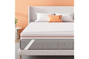 ‎BEDSTORY BedStory 10cm Höhe Topper 200x200cm H3/H4 aus Kupferionen Schaumkern, Geeignet für Allergiker, Waschbarer Bezug, Öko-TEX® Zertifiziert Matratzentopper für Boxspringbett Wohnmobil und Schlafsofa