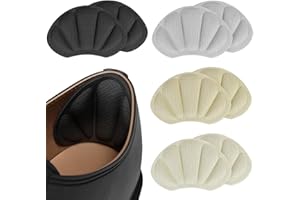 ISSIMOBER 4 Paar Fersenpolster Schuheinlagen, Fersenschutz Fersenkissen, Selbstklebend Schuhpolster, Hautfreundliche Fersenkissen, Anti Blasen Einlagen gegen Herausrutschen und Reiben