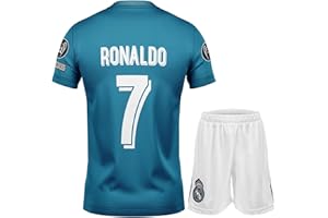 NIHMEX Madrid Nostalgie Blau #7 Final,Limitierte Auflage Trikot Fußball Neu Saison, Shorts Socken Jugendgrößen