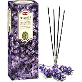 Hem Precious Lavender Incense Sticks | Agarbatti for Home Freshness, Positive Energy & Yoga Meditation | Handcrafted & Low Sm