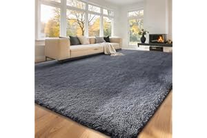 LNZHAO Rugs Living Room - 160x230cm Large Rug for Living Room - Washable Rug Super Soft Fluffy Shaggy Rugs Suit for Bedroom Dorm Nursery Kids Room Lounge Office Home Decor - Anti-Slip Backing Carpets