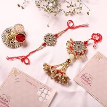 Vending India Gotta Patti Bhaiya Bhabhi Pair Rakhi In A Gift Box ...