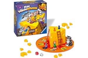 Ravensburger Kinderspiele 24562 - Max Mäuseschreck - Würfelspiel für 2 bis 4 Spieler, Kinderspiel ab 4 Jahren - Geburtstagsgeschenke