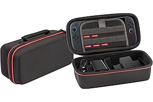 Subsonic - Etui Subsonic do Nintendo Switch 2 - Pokrowiec ochronny Switch 2 z odporną na wstrząsy obudową Duża torba do przenoszenia i przechowywania w formacie XL na konsolę, gry i akcesoria Switch 2