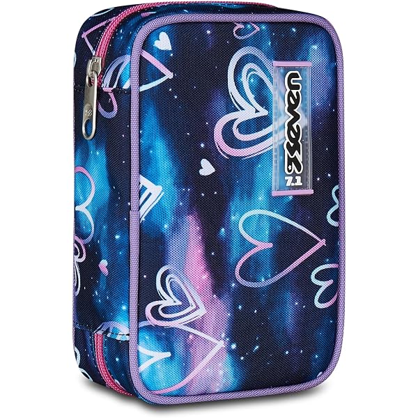 Invicta Portapenne Scuola Lip XL, Nero, Taschino Interno con Zip e Passanti Elastici Portapenne, Accessori Zaino, Scuola Media e Superiore, Per Ragazzo e Ragazza