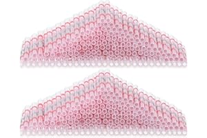 Hotop 150 Connecteurs de Fil de Joint à Souder Connecteur Bout à Bout Thermorétractable 22-18 Awg Connecteur Bout à Bout Électrique Isolé Étanche Rouge Bornes de Fil d'Épissure pour Automobile Marine