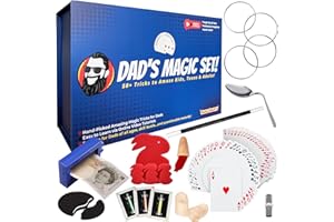 MAGIC SMARTY Dad’s Magic Set – 50 Brilliant Tricks for Dad to Amaze The Family – Video Tutorials Included - Taught by 20-Year Pro Magician Martin John - The Perfect Dad Gift for Christmas