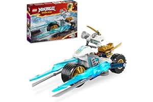 LEGO NINJAGO Zanes Eismotorrad, Ninja-Spielset mit 1 Minifigur, Action-Spielzeug, baubares kleines Fahrzeug für Kinder, Geschenk für Jungen und Mädchen ab 7 Jahren 71816