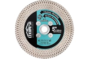 Discos Diamante 125MM para Porcelanico - Doble Cara Disco de Corte y Rectificado Diamante Ultrafino LEKOMESH para Cortar Esmerilar Cerámica Azulejos Mármol Granito,Rosca M14,X Malla