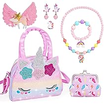 Set Regalo Unicorno Per Bambina - Borsetta, Gioielli E Accessori Per Capelli (4-8 Anni) - Foto 4