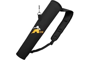 Sunya Carquois pour flèches. Porte-flèches avec bandoulière, carquois pour Le tir à l'arc sur Le Dos ou carquois pour la Hanche. 2 Modes de Portage commutables. Léger et Pliable