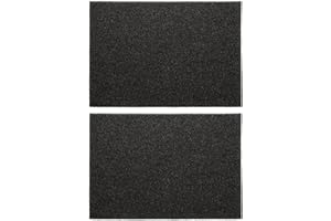 LT Easiyl 2PCS Black Air Filter Pads Air Filter Foam Sponge Sheet Dust Pad Foam Filter Mat 30x21x1cm Air Filter Foam Pad for Car Motorcycle Motorbike Engine