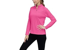 MoFiz Sudadera Mujer Sweatshirts de Manga Larga Pullover Deportivo 1/4 Cremallera