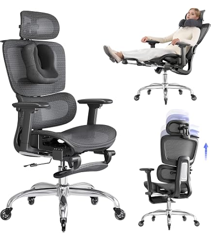 Sedia Ufficio/Gaming NOUA WEI W7 Black in Pelle con Braccioli 4D e Schienale Reclinabile