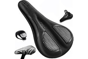 LIBRNTY Coprisedile per Bici,Coprisella in Gel per Bicicletta,con Copertura Impermeabile,Traspirante Copri Sella Sellino Bici,per Ciclismo da Strada,Montagna o Spinning