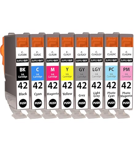 LCL Compatible Ink Cartridge CLI-65 CLI65 (8-PACK BK C M Y PC PM GY LGY) Replacement For Canon