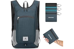 flintronic 16L Mochila Plegable Ultraligera, Mochila de Viaje, Mochilas de Senderismo, Mochilas de Marcha Pequeña, Impermeable, para Hombre Mujer, para Senderismo Caminar Acampar