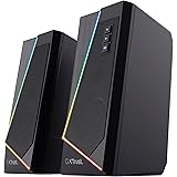 Trust Gaming Casse PC 2.0 GXT 609 Zoxa, 12W, Altoparlante Stereo, 6 Modalità Di Illuminazione RGB, Alimentazione Via USB, Set