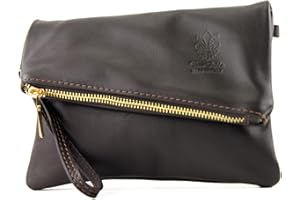 modamoda de - T95 - ital Umhängetasche aus Nappaleder Mini