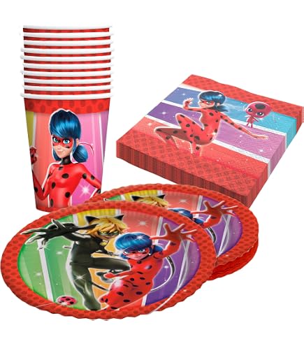 Amscan Marienkäfer-Papierteller – 8 Stück, 23 Cm, Bunt, Für Kindergeburtstag & Partys